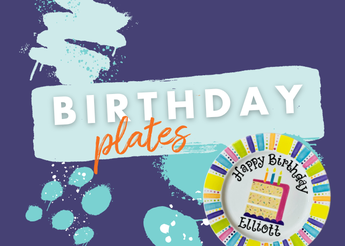 Birthday Pottery Plates