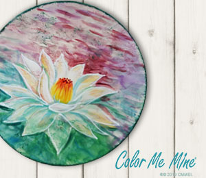 Huebneroaks Lotus Flower Plate