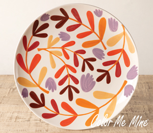 Huebneroaks Fall Floral Charger