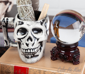 Huebneroaks Antiqued Skull Mug