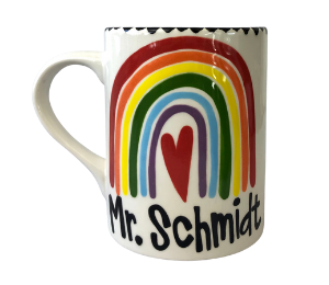 Huebneroaks Rainbow Heart Mug