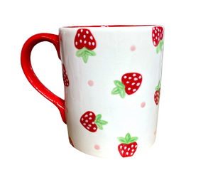 Huebneroaks Strawberry Dot Mug
