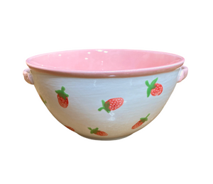 Huebneroaks Strawberry Print Bowl