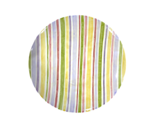 Huebneroaks Striped Fall Plate