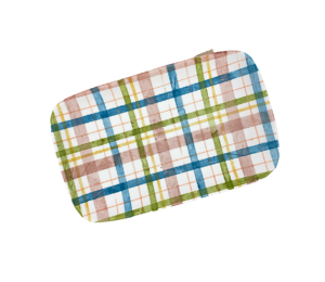 Huebneroaks Fall Plaid Plate