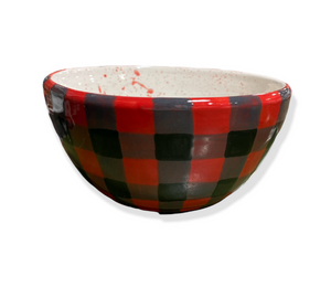 Huebneroaks Buffalo Check Bowl