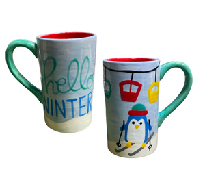 Huebneroaks Skiing Penguin Mug