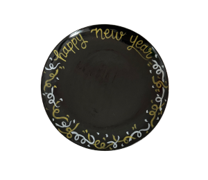 Huebneroaks New Year Confetti Plate