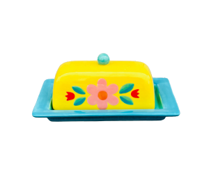 Huebneroaks Retro Butter Dish