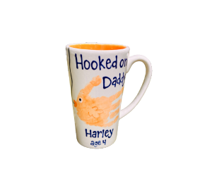 Huebneroaks Hooked on Dad Mug