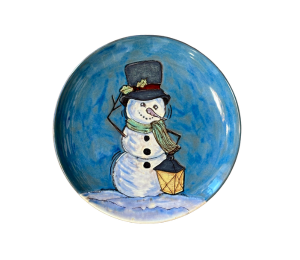 Huebneroaks Rustic Glazed Snowman