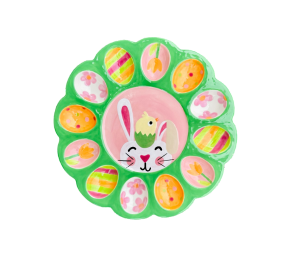 Huebneroaks Easter Sherbet Egg Plate