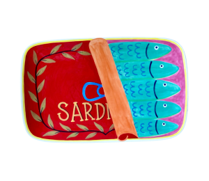 Huebneroaks Sardines Dinner Plate