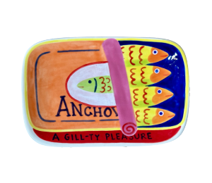 Huebneroaks Anchovies App Plate