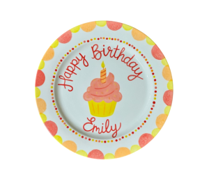 Huebneroaks Birthday Cupcake Plate