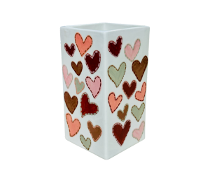 Huebneroaks Quilted Heart Vase